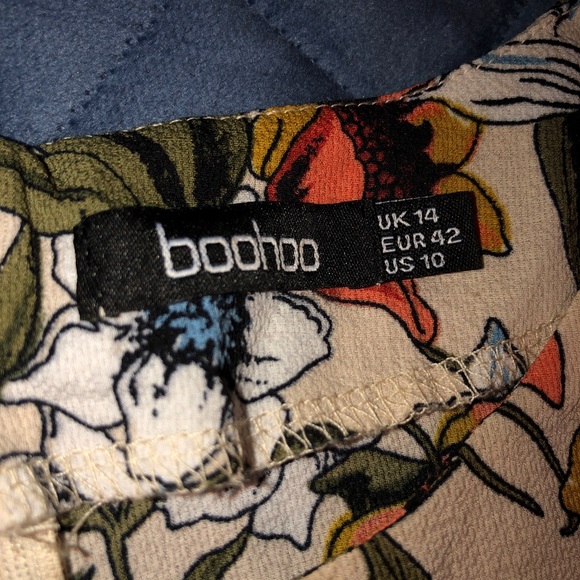 Floral Print Multicolored T-Shirt Dress - Picture 3 of 3